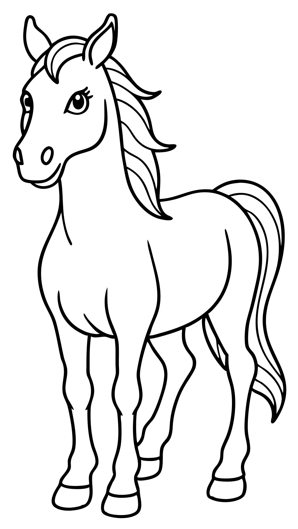 free coloring pages of horses to print